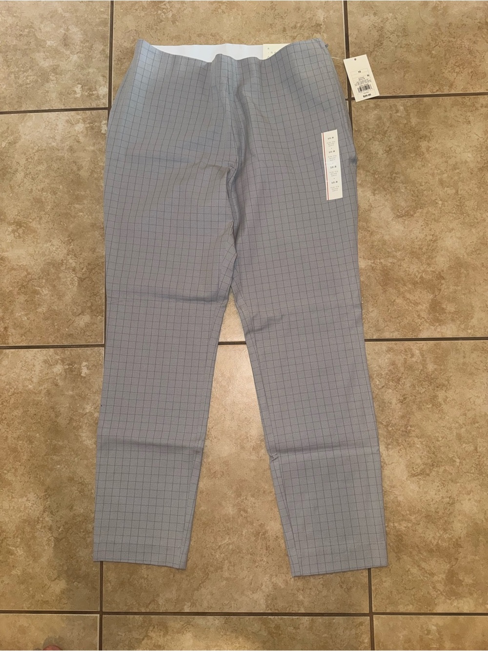 a new day Light Blue Checked Chinos